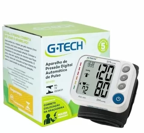 Aparelho de Pressão Digital Automático de Pulso G-Tech GP400