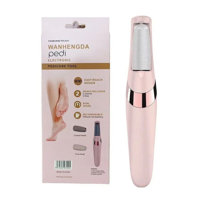 Lixadeira de pé elétrica PEDI, esfoliante de calcanhar, removedor pele morta gira 360 ° - Maxofertasshop