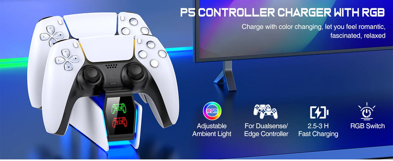 Super estação de carregamento para controle do PS 5. - Maxofertasshop