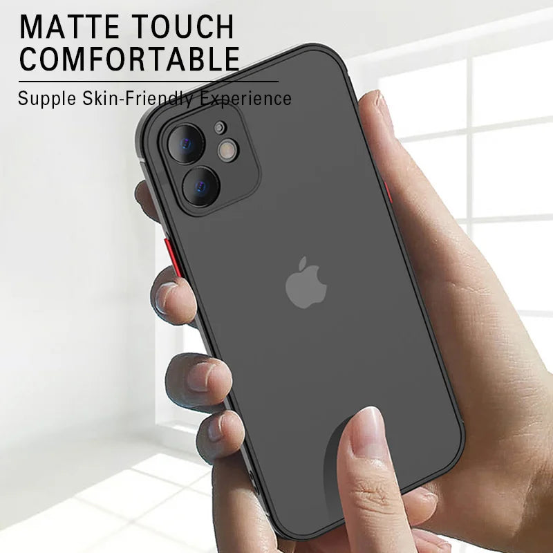 Capa para IPHONE 13 12 11 14 15 pro max luxo, macio silicone à prova de choque. - Maxofertasshop