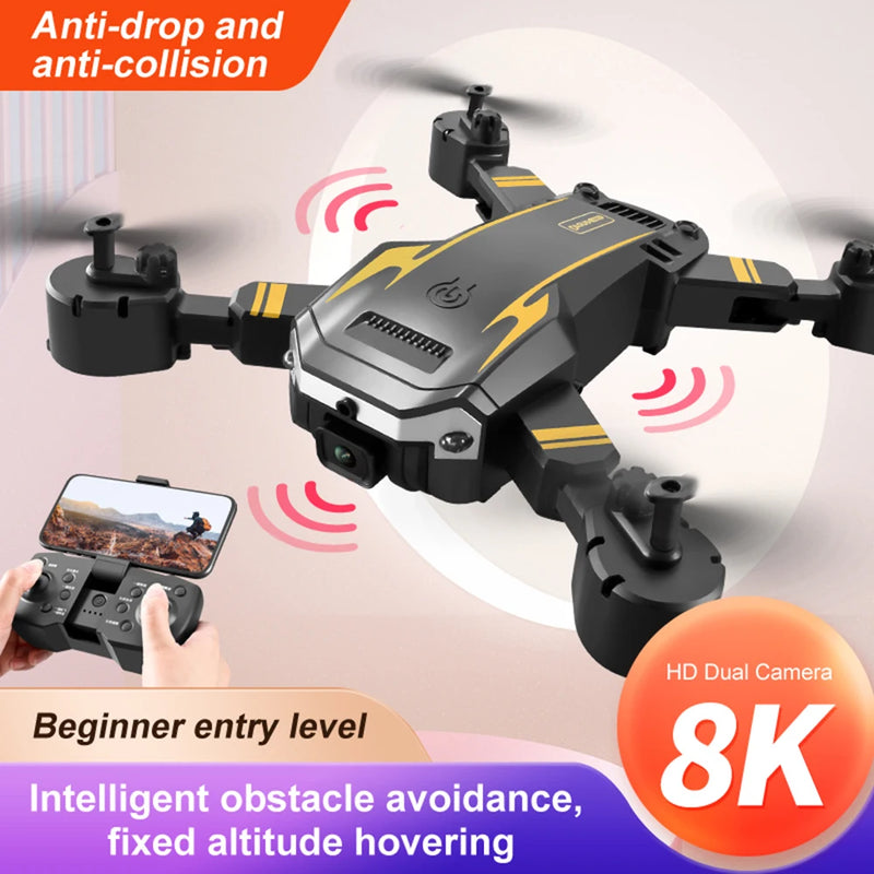 Drone G6 PRO profissional 8k GPS Câmera Dupla 5G, evita obstáculos, atualizado RC 10000m. - Maxofertasshop