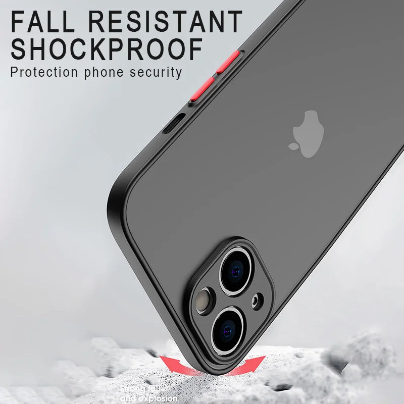 Capa para IPHONE 13 12 11 14 15 pro max luxo, macio silicone à prova de choque. - Maxofertasshop