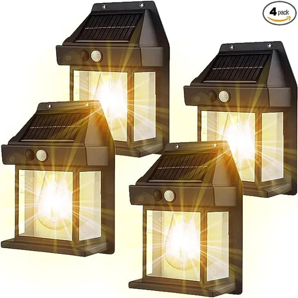 Lâmpada de parede, solar ao ar livre à prova d' água com filamento de tungstênio lâmpada de indução, luz doméstica, de parede, de varanda,  jardim. - Maxofertasshop