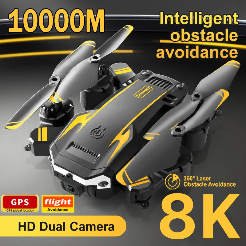 Drone G6 PRO profissional 8k GPS Câmera Dupla 5G, evita obstáculos, atualizado RC 10000m. - Maxofertasshop