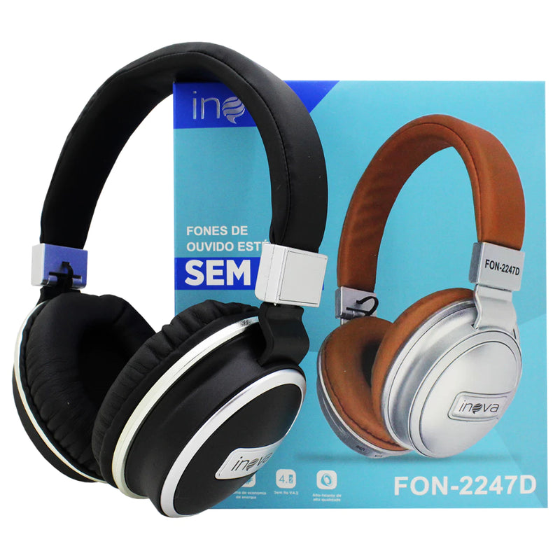 Fone Headset Inova Bluetooth Sem Fio Com Microfone Original