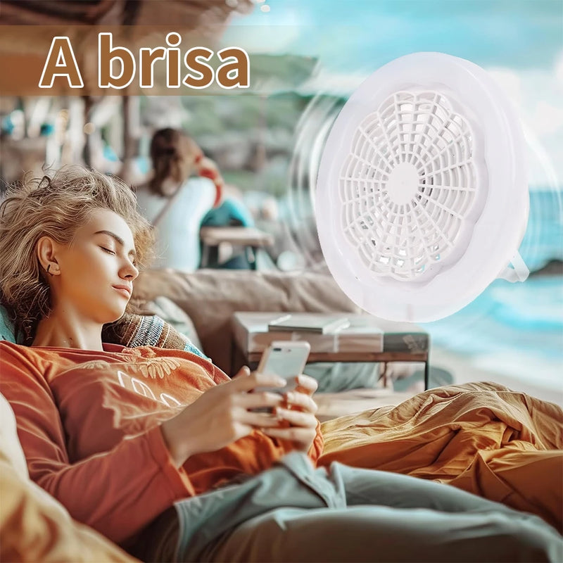 Ventilador Com Luz de Led Ajustável 30W