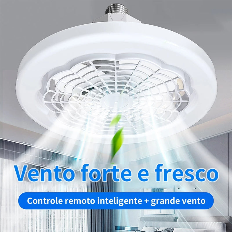 Ventilador Com Luz de Led Ajustável 30W