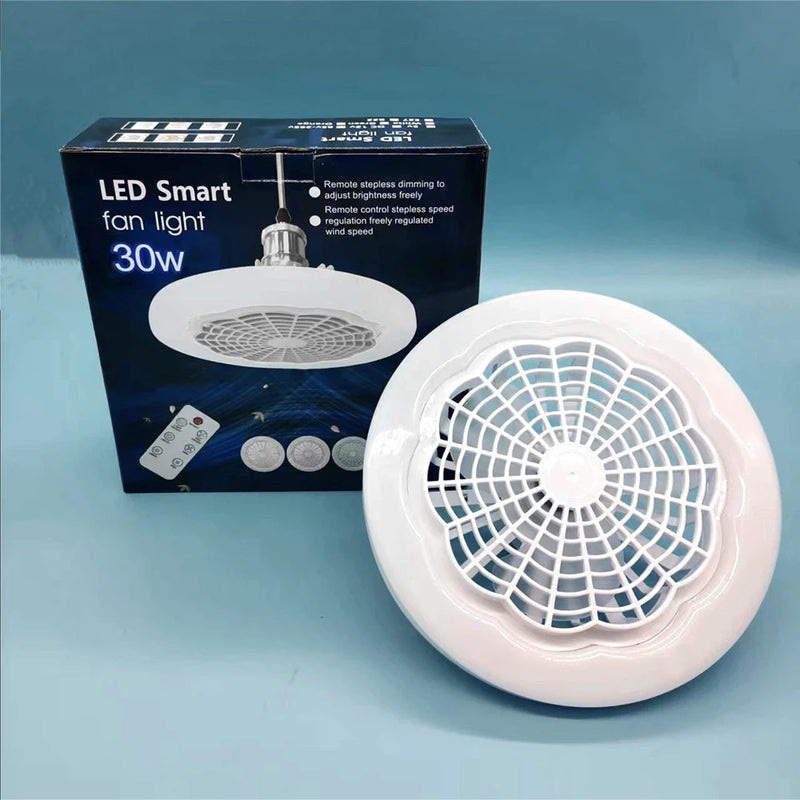 Ventilador Com Luz de Led Ajustável 30W