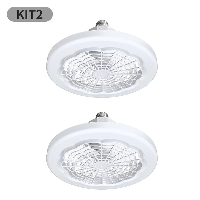 Ventilador Com Luz de Led Ajustável 30W