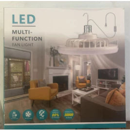 Ventilador Com Luz de Led Ajustável 30W