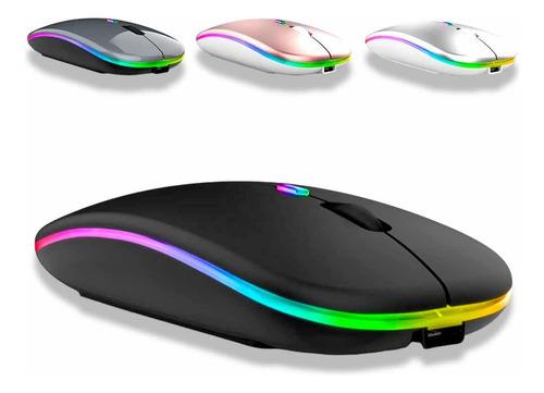 MOUSE SEM FIO USB RECARREGÁVEL RGB LED - Maxofertasshop