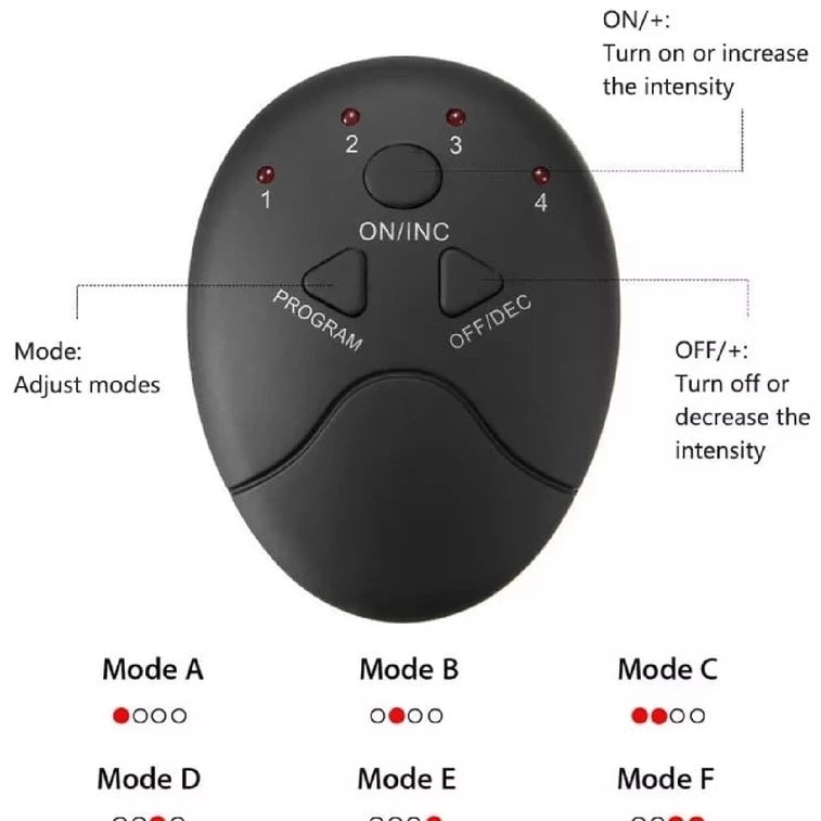 Aparelho Super Estimulador Elétrico Abdominal  e Muscular 6 Pack EMS - Frete Grátis