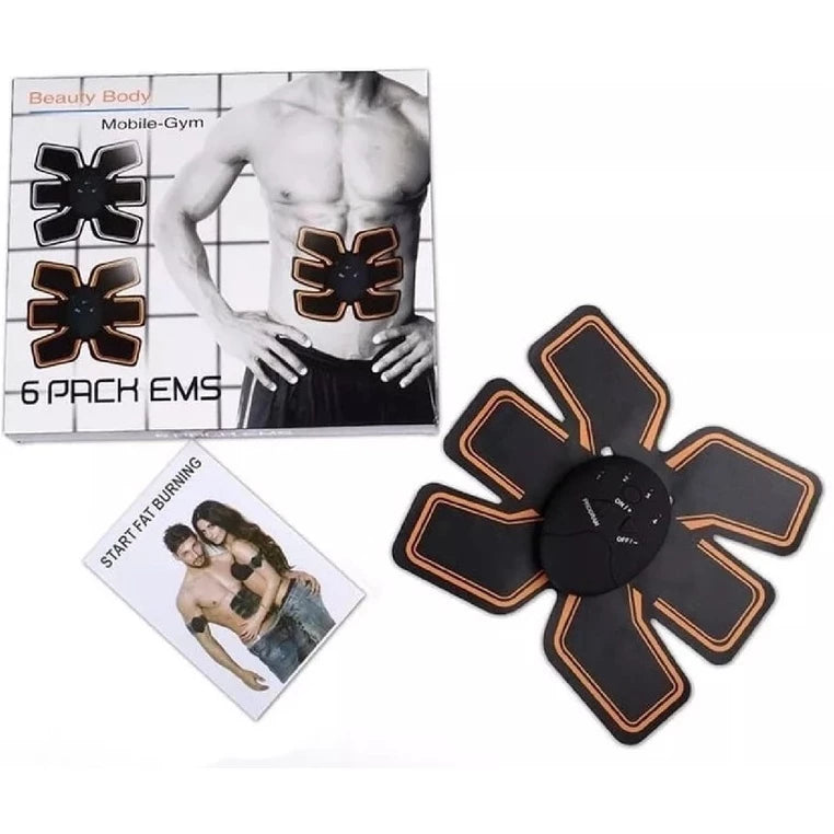 Aparelho Super Estimulador Elétrico Abdominal  e Muscular 6 Pack EMS - Frete Grátis