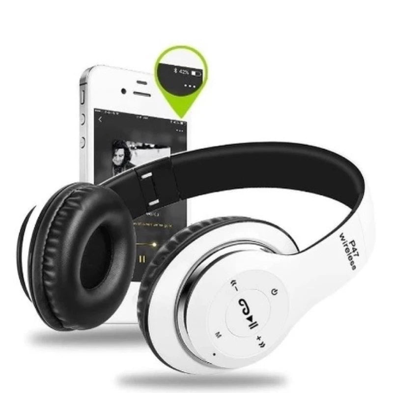 Fone P47 Headphone Sem Fio Estéreo Redução de Ruídos Bluetooth 5.0