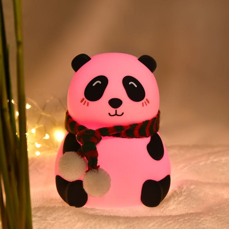 Luminária De Panda Com Led USB Silicone - Frete Grátis