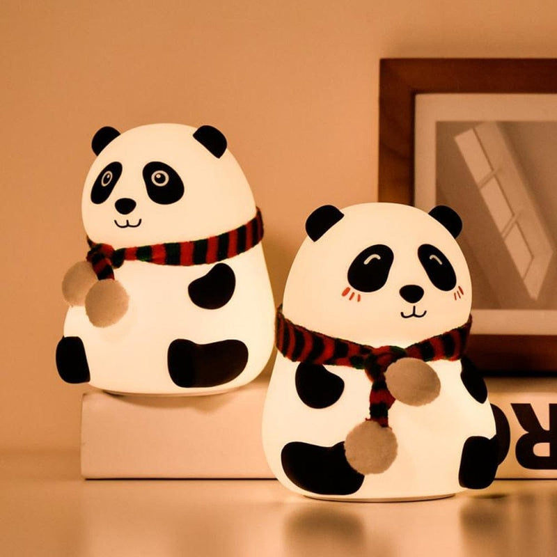 Luminária De Panda Com Led USB Silicone - Frete Grátis