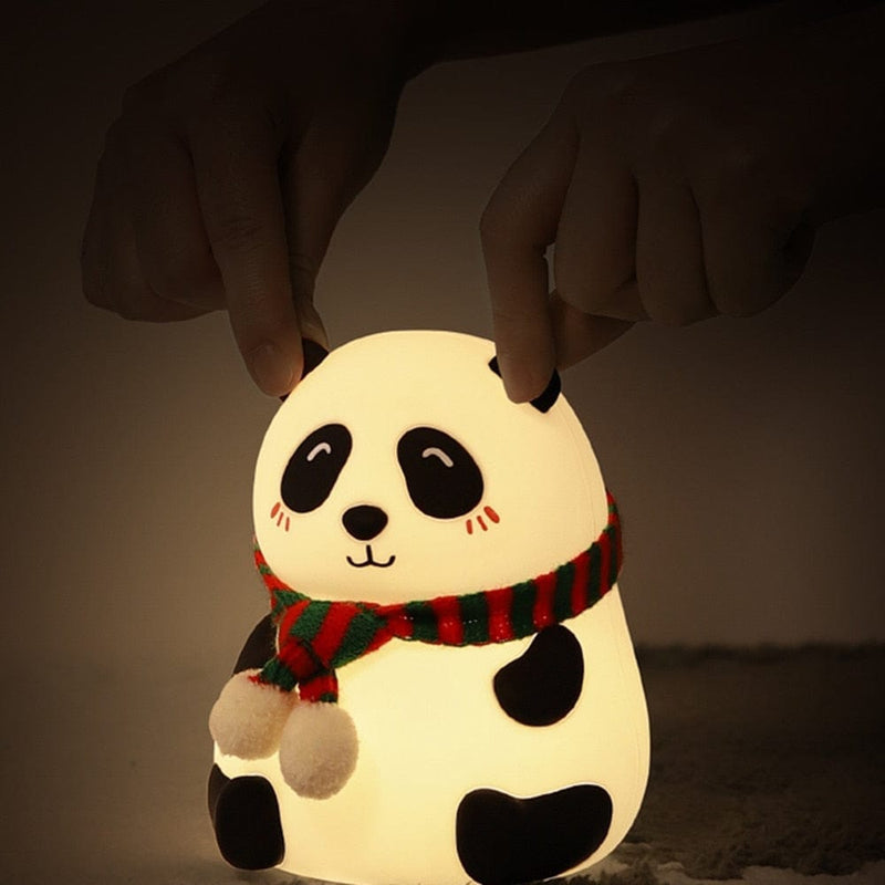 Luminária De Panda Com Led USB Silicone - Frete Grátis