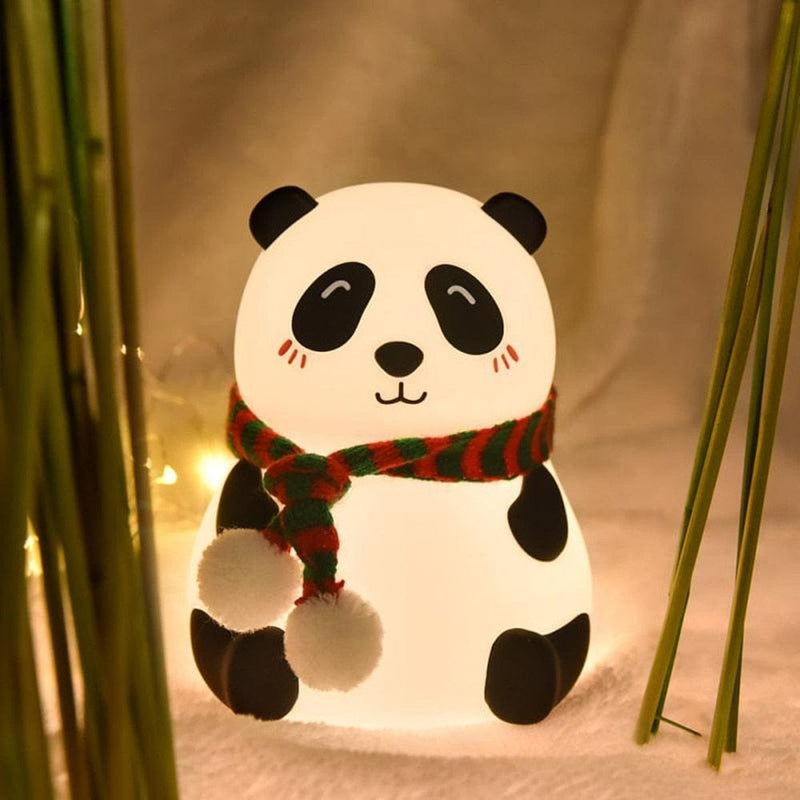 Luminária De Panda Com Led USB Silicone - Frete Grátis