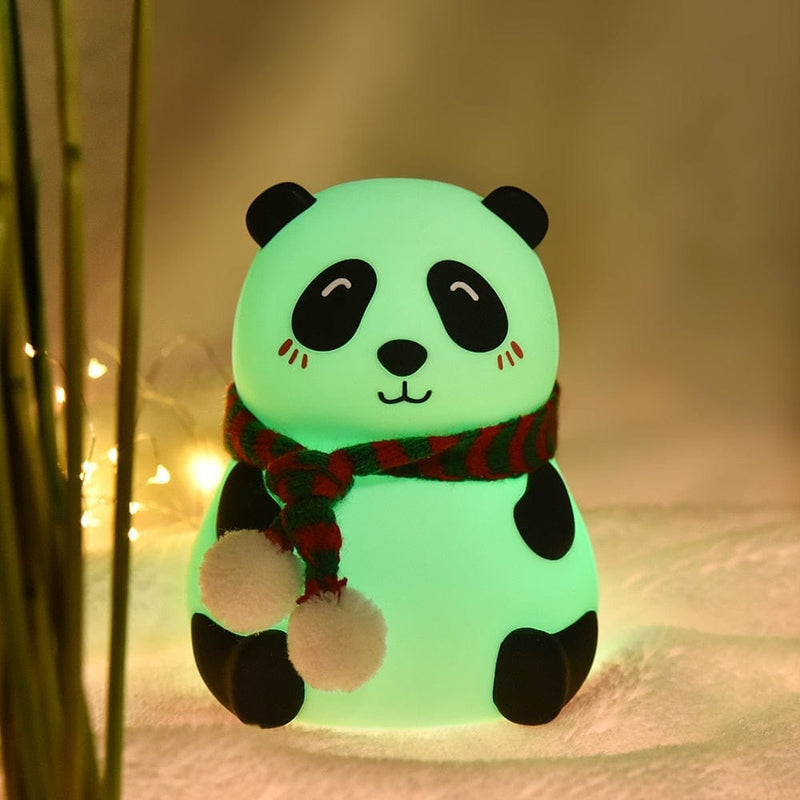 Luminária De Panda Com Led USB Silicone - Frete Grátis